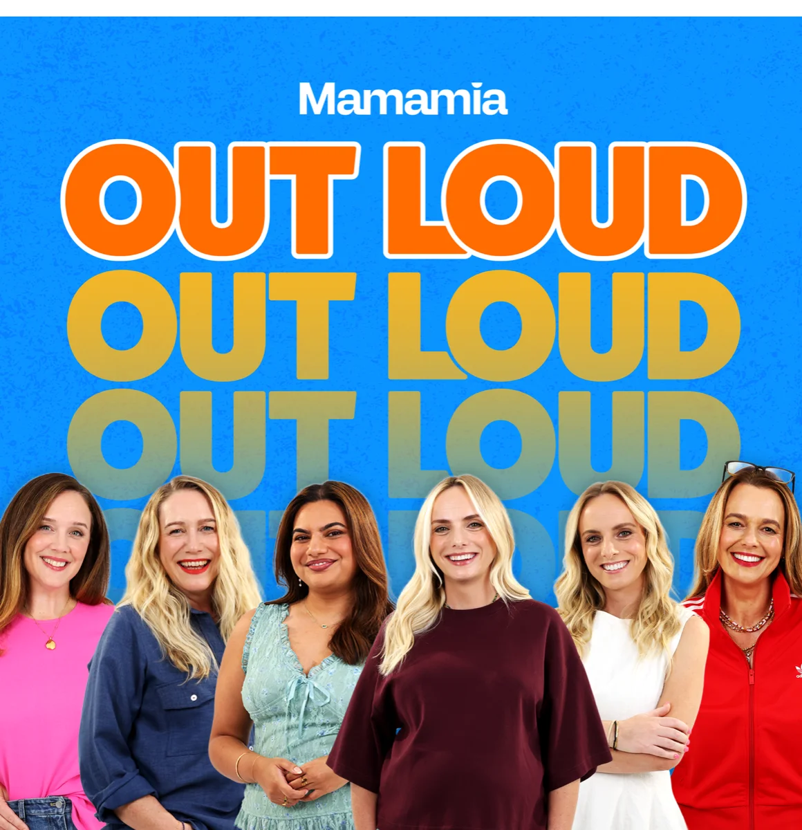 Mamamia Out Loud artwork featuring the show's hosts